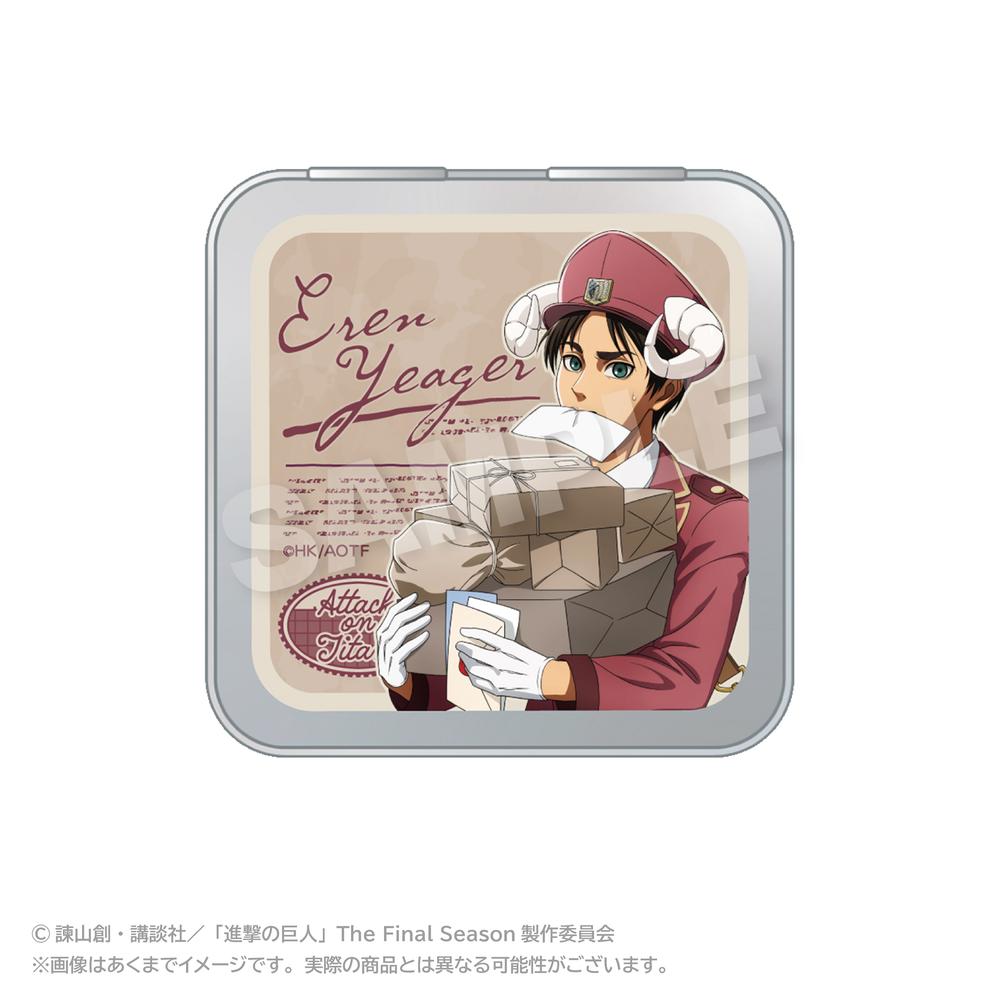 『進撃の巨人』コレクション缶ケース おとどけメェるVer.(描き下ろし) エレン・イェーガー