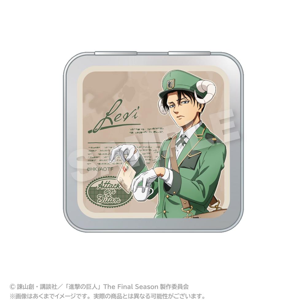 『進撃の巨人』コレクション缶ケース おとどけメェるVer.(描き下ろし) リヴァイ