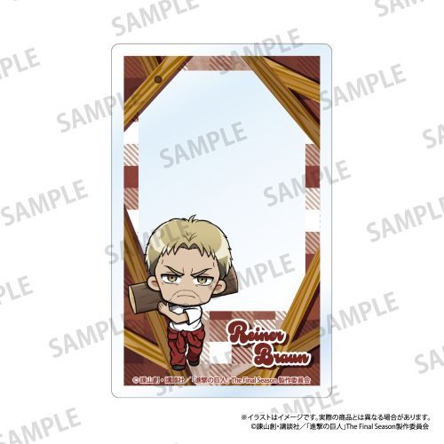 『進撃の巨人』アクリルカード ライナー・ブラウン(ミニキャラ)(DIY)