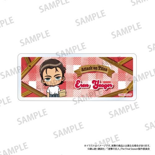 『進撃の巨人』アクリルネームプレート エレン・イェーガー(ミニキャラ)(DIY)