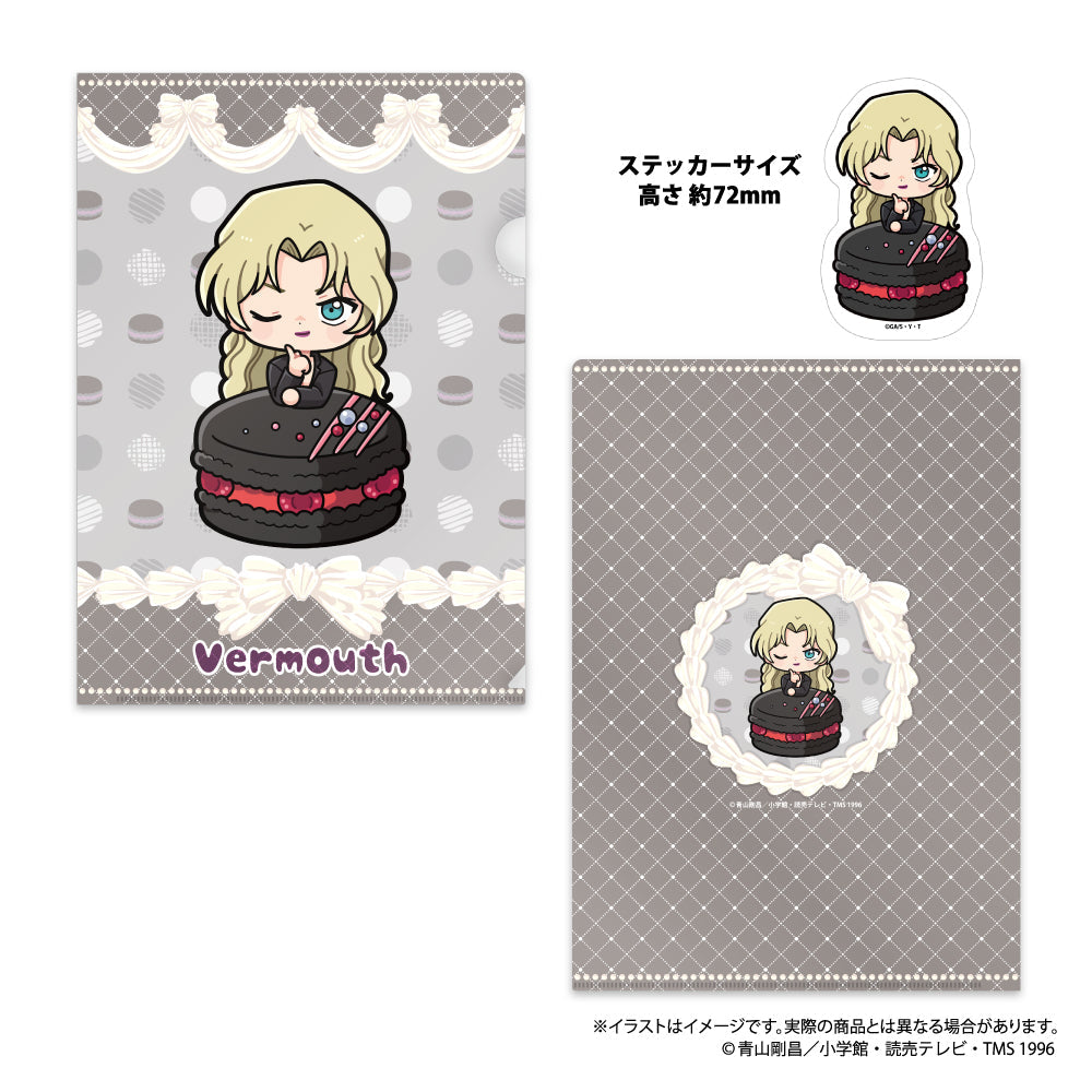 『名探偵コナン』クリアファイル・ステッカーセット ベルモットSD(マカロンVol.2)