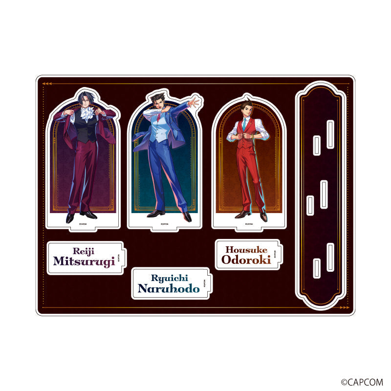 『逆転裁判』アクリルジオラマシリーズ01/集合デザイン(描き起こしイラスト)