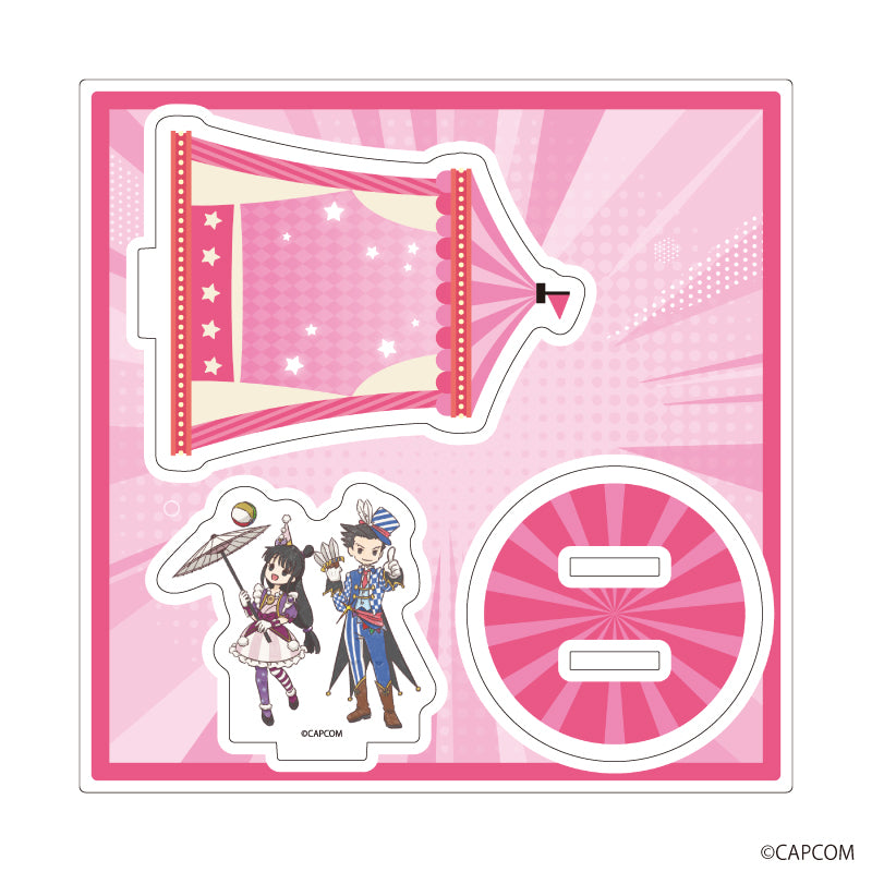 『逆転裁判』アクリルスタンドプレートシリーズ01/成歩堂 龍一&綾里 真宵 サーカスver.(グラフアートイラスト)