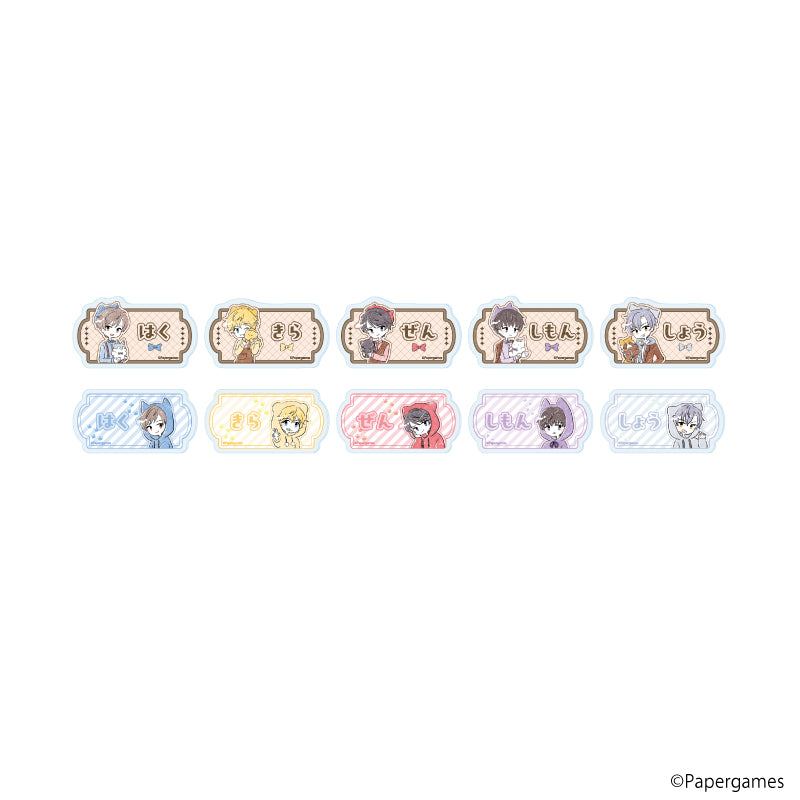 『恋とプロデューサー~EVOL×LOVE~』おなまえアクリルプレートバッジ01/コンプリートセット(全10種)(グラフアートイラスト)