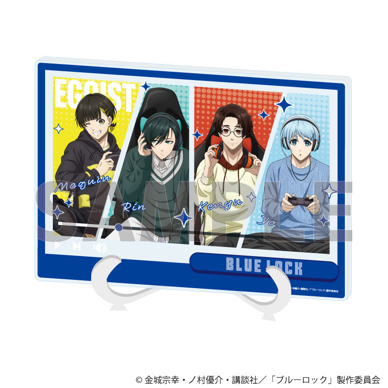 『ブルーロック』アクリルアートボード(A5サイズ)04/コマ割りデザインB ゲーム実況ver.(描き下ろしイラスト)