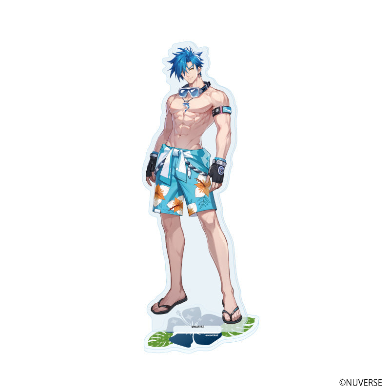 『クリスタル・オブ・アトラン』アクリルスタンド01/衣装・真夏の暇-剣士、魔剣士、バーサーカー(公式イラスト)