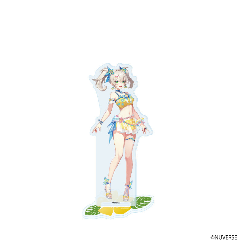 『クリスタル・オブ・アトラン』アクリルスタンド04/衣装・真夏の暇-パペッティア、ブレードメイデン、サイスガード(公式イラスト)