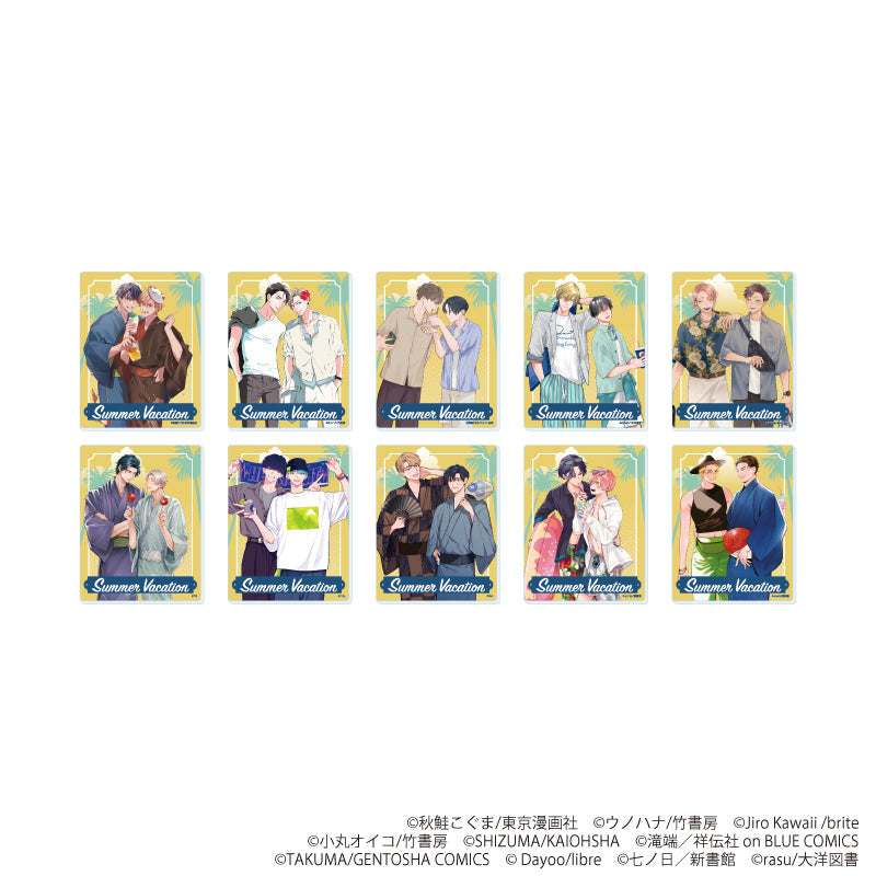 『社会人カップルのSummer VacationBLフェア』アクリルカード03/コンプリートセット(全10種)(描き下ろしイラスト)
