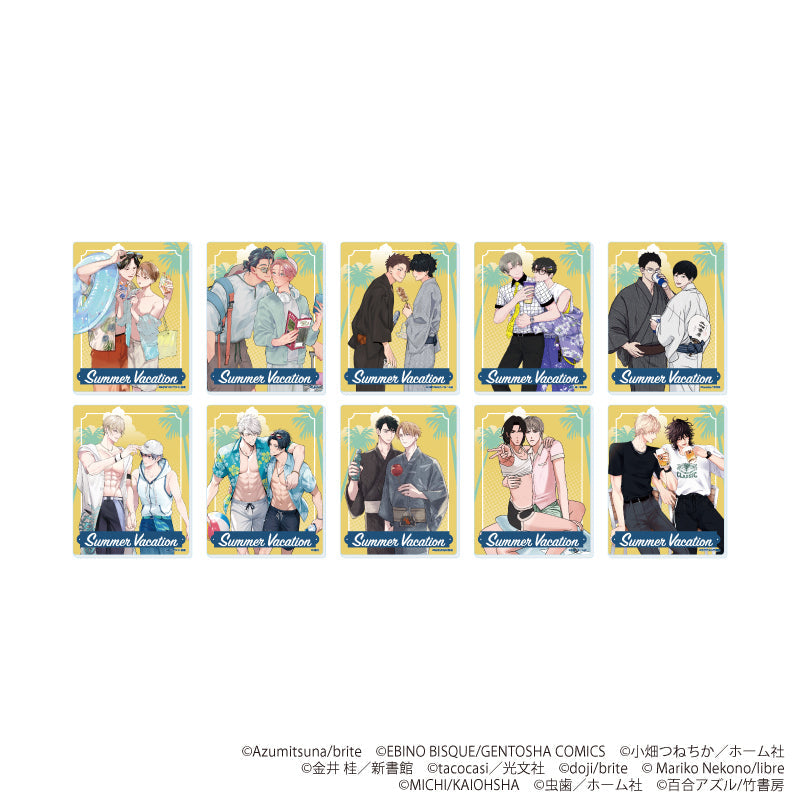 『社会人カップルのSummer VacationBLフェア』アクリルカード04/コンプリートセット(全10種)(描き下ろしイラスト)
