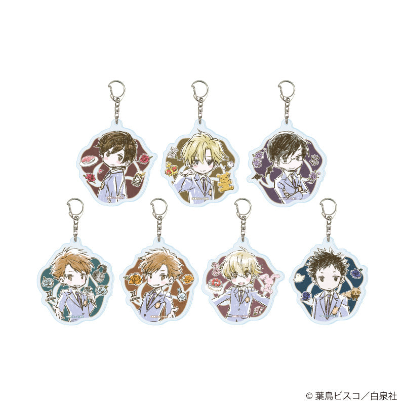 beco+81 ポストカード　8種　アクリルキーホルダー　アートカード　複製画 桜蘭高校ホスト部』アクリルキーホルダー03/旅ver. コンプリート