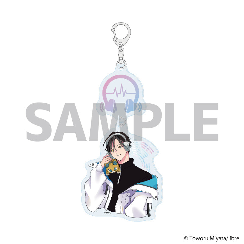 『君に注ぐ100dB』連結アクリルキーホルダー02/唄川孝宏(公式イラスト)