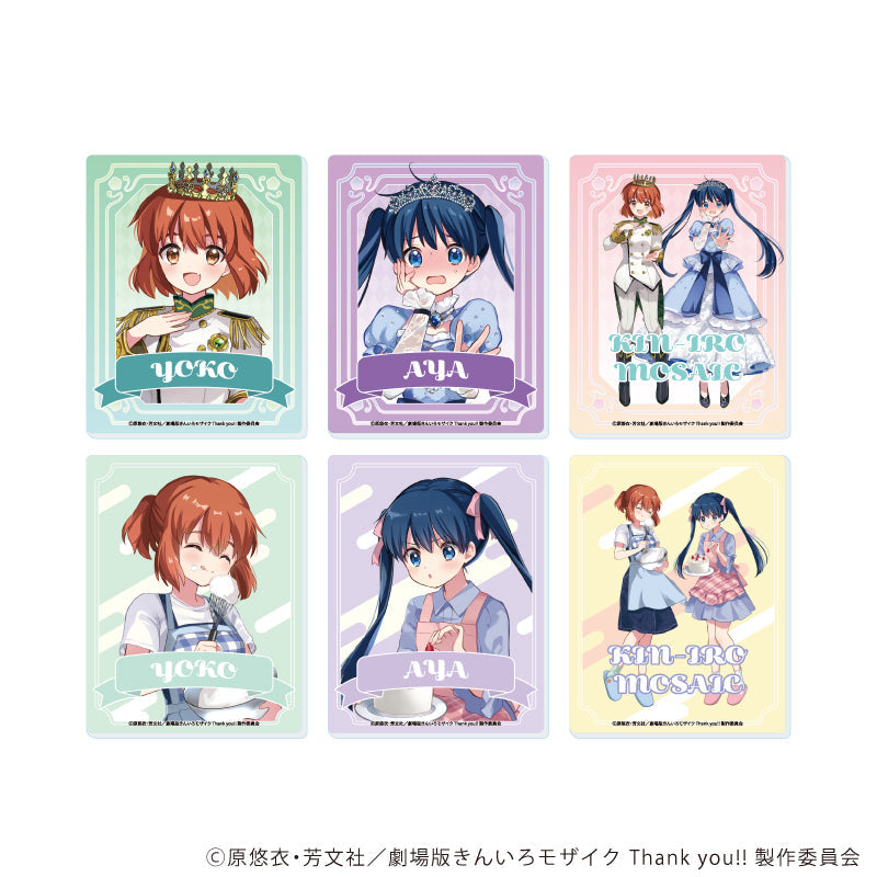 きんいろモザイク 缶バッチ きんいろモザイク Thank you！！ ハート型缶バッジ2個セット 02