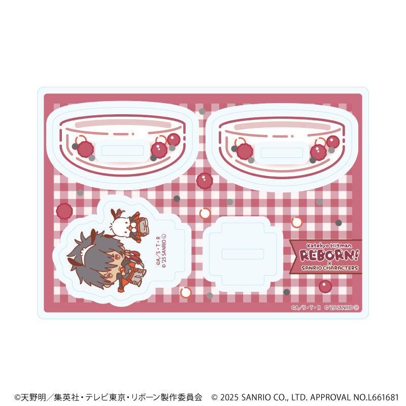 『家庭教師ヒットマンREBORN!×SANRIO CHARACTERS』ゆらゆらアクリルスタンド08/XANXUS×ポチャッコ(コラボイラスト)