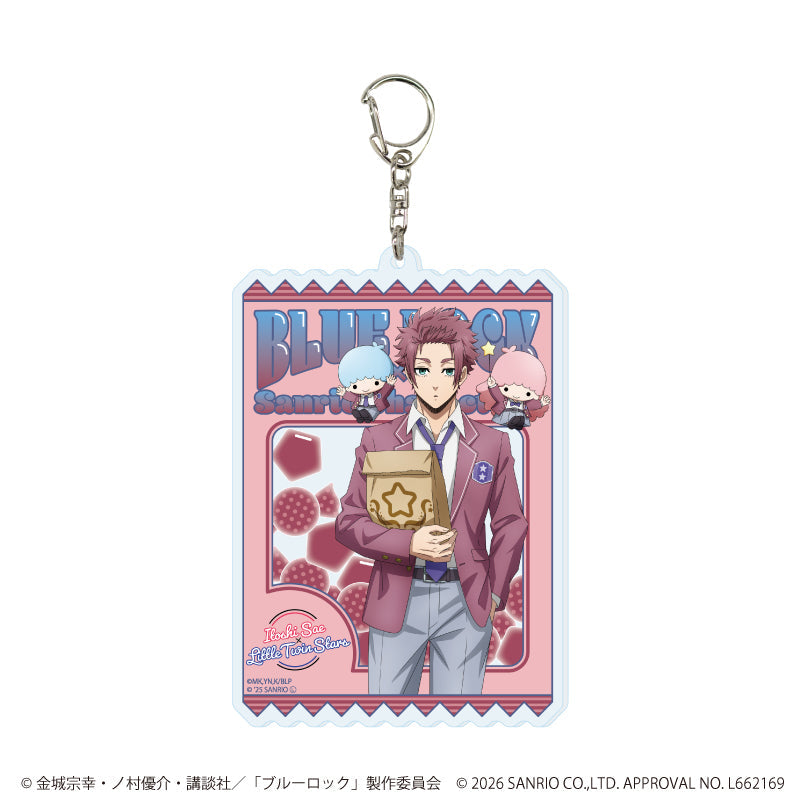 『ブルーロック×サンリオキャラクターズ』デカアクリルキーホルダー30/糸師 冴×リトルツインスターズ(コラボイラスト)