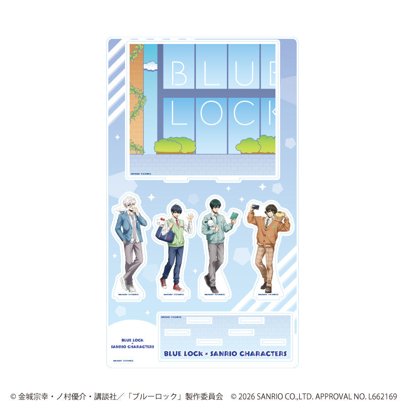 『ブルーロック×サンリオキャラクターズ』プレミアム アクリルジオラマプレート06/Aパターン(コラボイラスト)