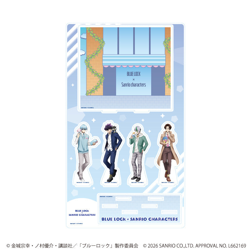 『ブルーロック×サンリオキャラクターズ』プレミアム アクリルジオラマプレート07/Bパターン(コラボイラスト)