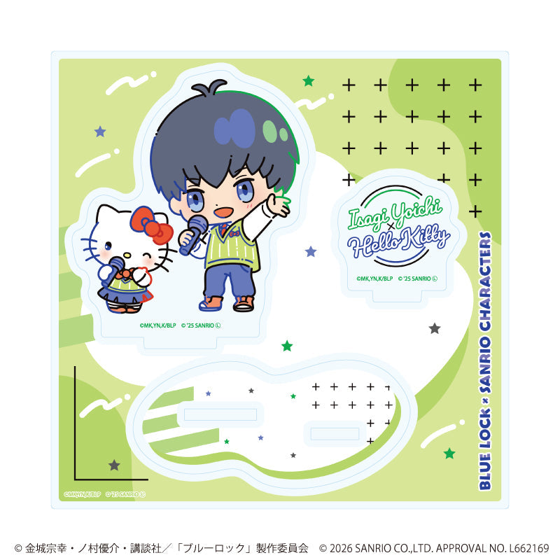 『ブルーロック×サンリオキャラクターズ』アクリルスタンドプレート01/潔 世一×ハローキティ(コラボイラスト)
