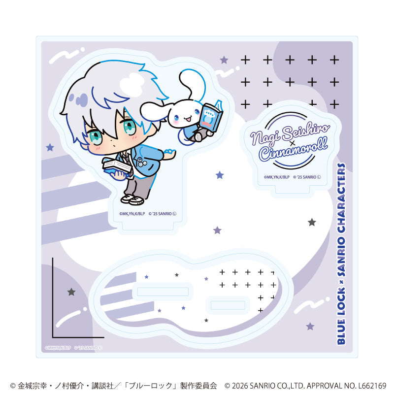 『ブルーロック×サンリオキャラクターズ』アクリルスタンドプレート03/凪 誠士郎×シナモロール(コラボイラスト)
