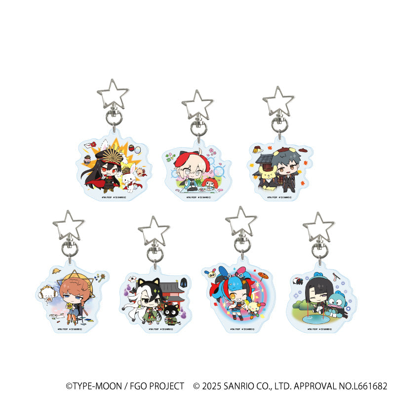 『Fate/Grand Order×サンリオキャラクターズ』星型ナスカンアクリルキーホルダー04/コンプリートセット(全7種)(コラボイラスト)