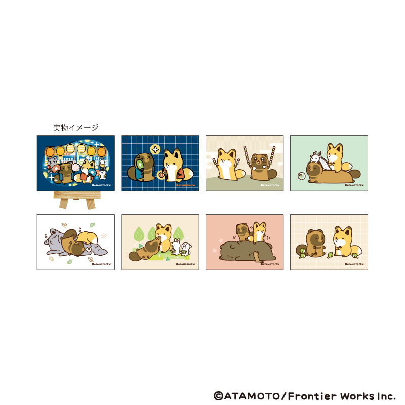 タヌキとキツネ』キャンバスボードミニ01/コンプリートセット(全8種