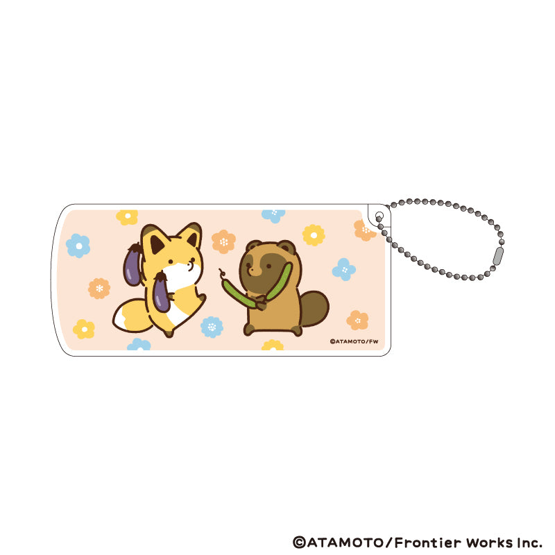 『タヌキとキツネ』スライド式小物ケース02/B(公式イラスト)