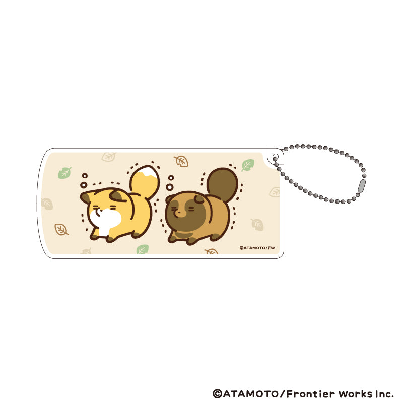 『タヌキとキツネ』スライド式小物ケース04/D(公式イラスト)