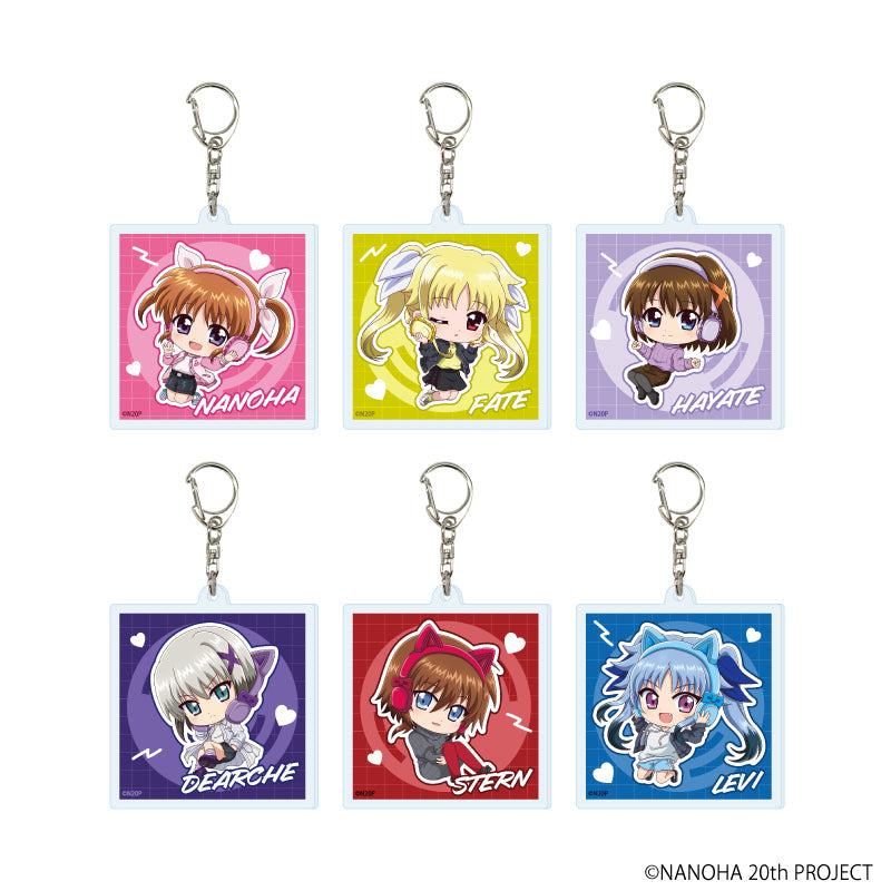 『魔法少女リリカルなのはシリーズ』アクリルキーホルダー12/コンプリートセット(全6種)(ミニキャライラスト)