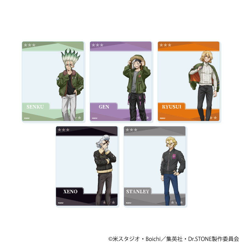 『Dr.STONE』アクリルカード13/フライトジャケットver. コンプリートセット(全5種)(描き下ろしイラスト)