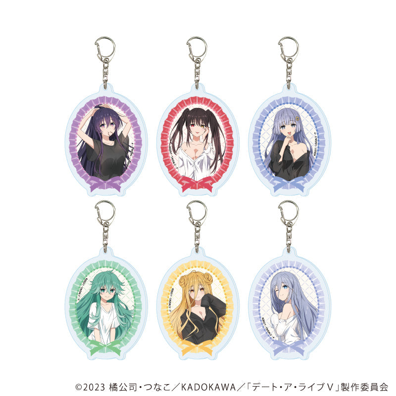 『デート・ア・ライブV』アクリルキーホルダー01/コンプリートセット(全6種)(描き下ろしイラスト)