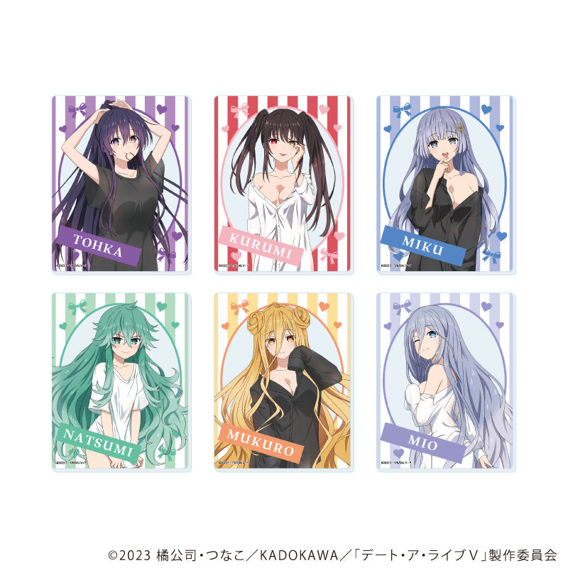 『デート・ア・ライブV』アクリルカード01/コンプリートセット(全6種)(描き下ろしイラスト)