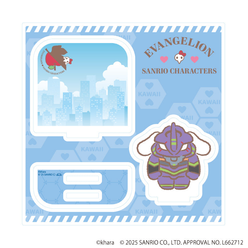『エヴァンゲリオン×サンリオキャラクターズ』アクリルスタンドプレート01/初号機×シナモロール(コラボイラスト)