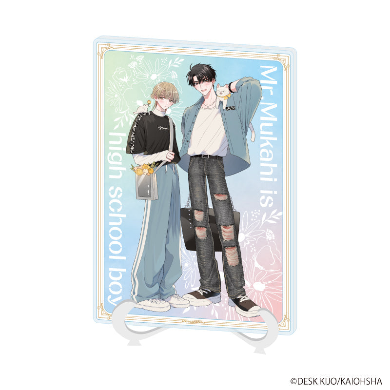 『向日くんは高校生』アクリルアートボード(A5サイズ)01/A(描き下ろしイラスト)