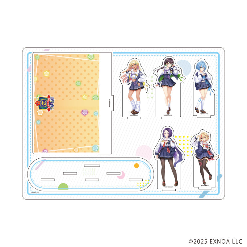 『STELLAR IDOL PROJECT』アクリルジオラマ03/橙美女学院アイドル部(公式イラスト)