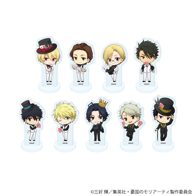 『憂国のモリアーティ』アクリルぷちスタンド13/トランプver.コンプリートセット(全9種)(ミニキャライラスト)