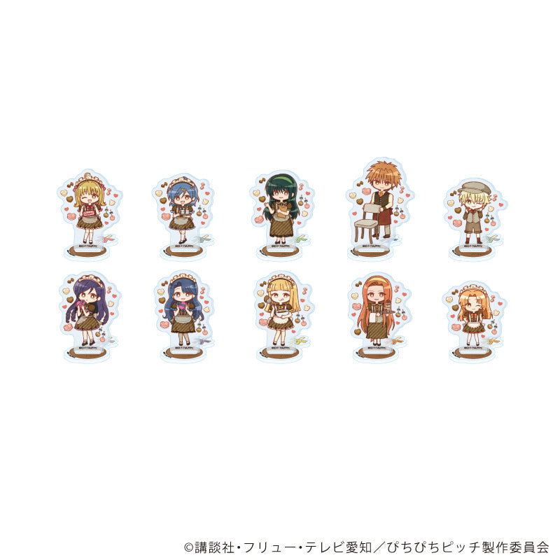 『マーメイドメロディーぴちぴちピッチ』アクリルぷちスタンド05/バレンタインver. コンプリートセット(全10種)(レトロアートイラスト)