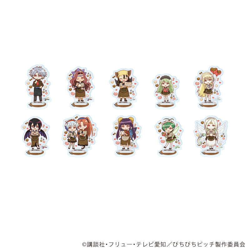 『マーメイドメロディーぴちぴちピッチ』アクリルぷちスタンド06/バレンタインver. コンプリートセット(全10種)(レトロアートイラスト)