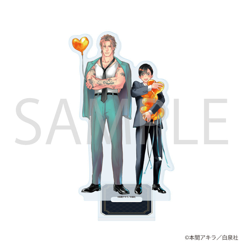 『花丸100号記念フェア』アクリルスタンド05/青⇔オレンジ