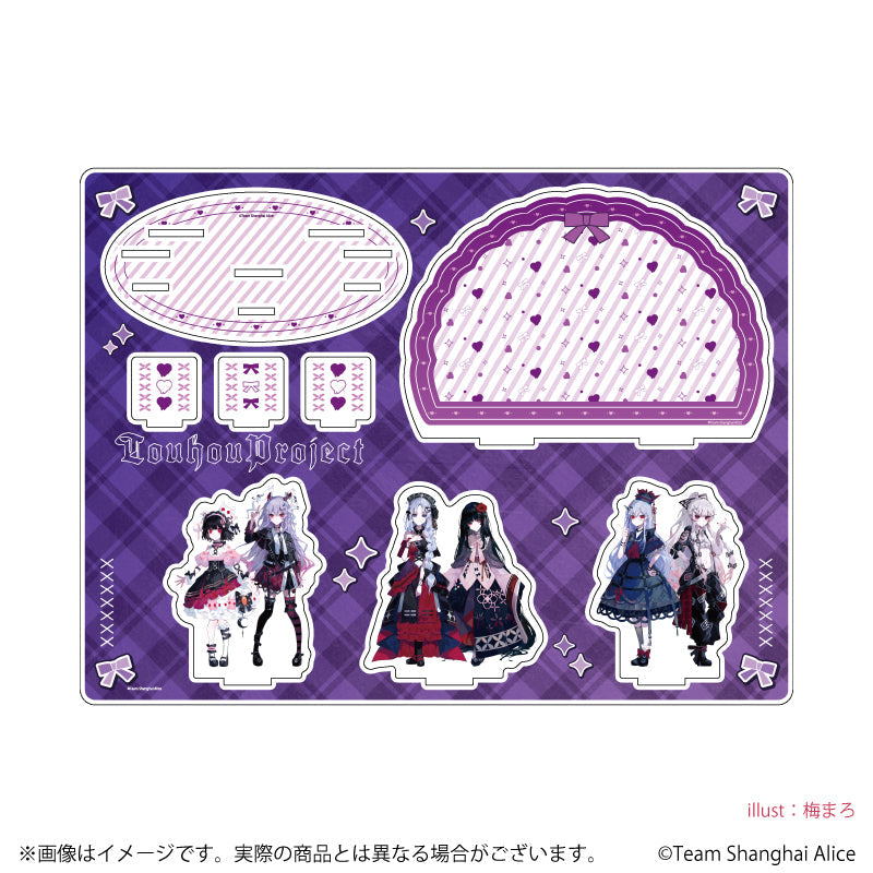『東方Project』アクリルジオラマ03/集合デザイン 病みかわいいver.(描き起こしイラスト)