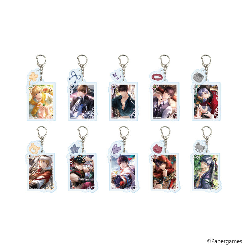 『恋とプロデューサー~EVOL×LOVE~』パーツ付きアクリルキーホルダー08/セット2 コンプリートセット(全10種)(公式イラスト)