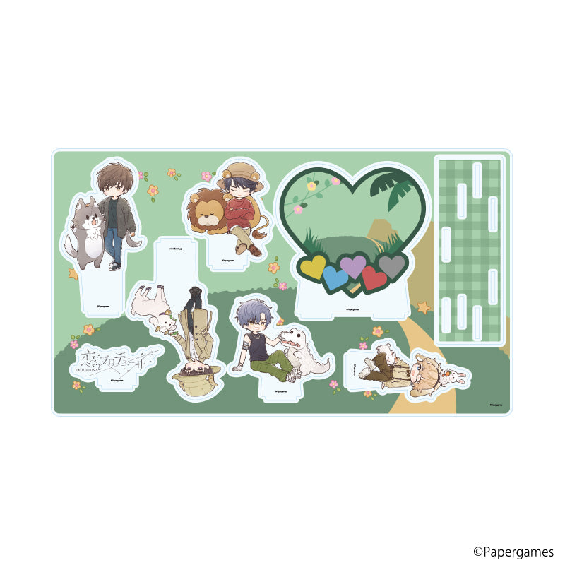 『恋とプロデューサー~EVOL×LOVE~』プレミアム アクリルジオラマプレート10/動物園デートver.(グラフアートイラスト)