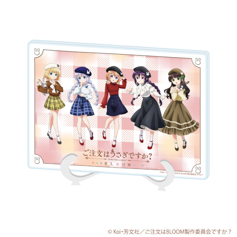 『ご注文はうさぎですか?BLOOM』アクリルアートボード(A5サイズ)02/ベレー帽ver.(描き下ろしイラスト)