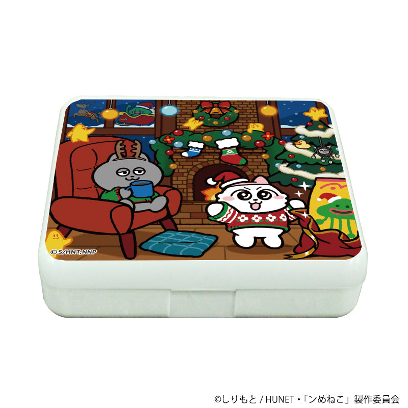 『ンめねこ』小物ケース01/暖炉ver(描き下ろしイラスト)