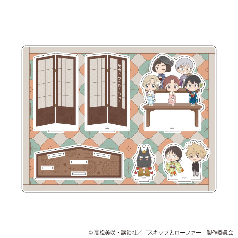 『スキップとローファー』アクリルジオラマ02/お正月ver.(ミニキャライラスト)