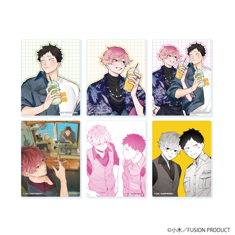 『仲良くしようねお隣さん』アクリルカード01/コンプリートセット(全6種)(公式&描き下ろしイラスト)