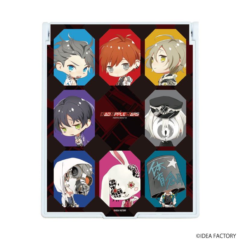 『BAD APPLE WARS』デカキャラミラー01/ちびキャラ集合デザイン(公式イラスト)