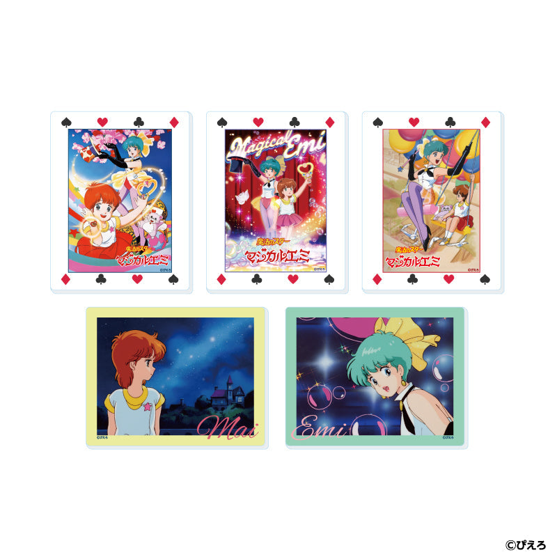 『魔法のスターマジカルエミ』アクリルカード01/コンプリートセット(全5種)(公式イラスト)