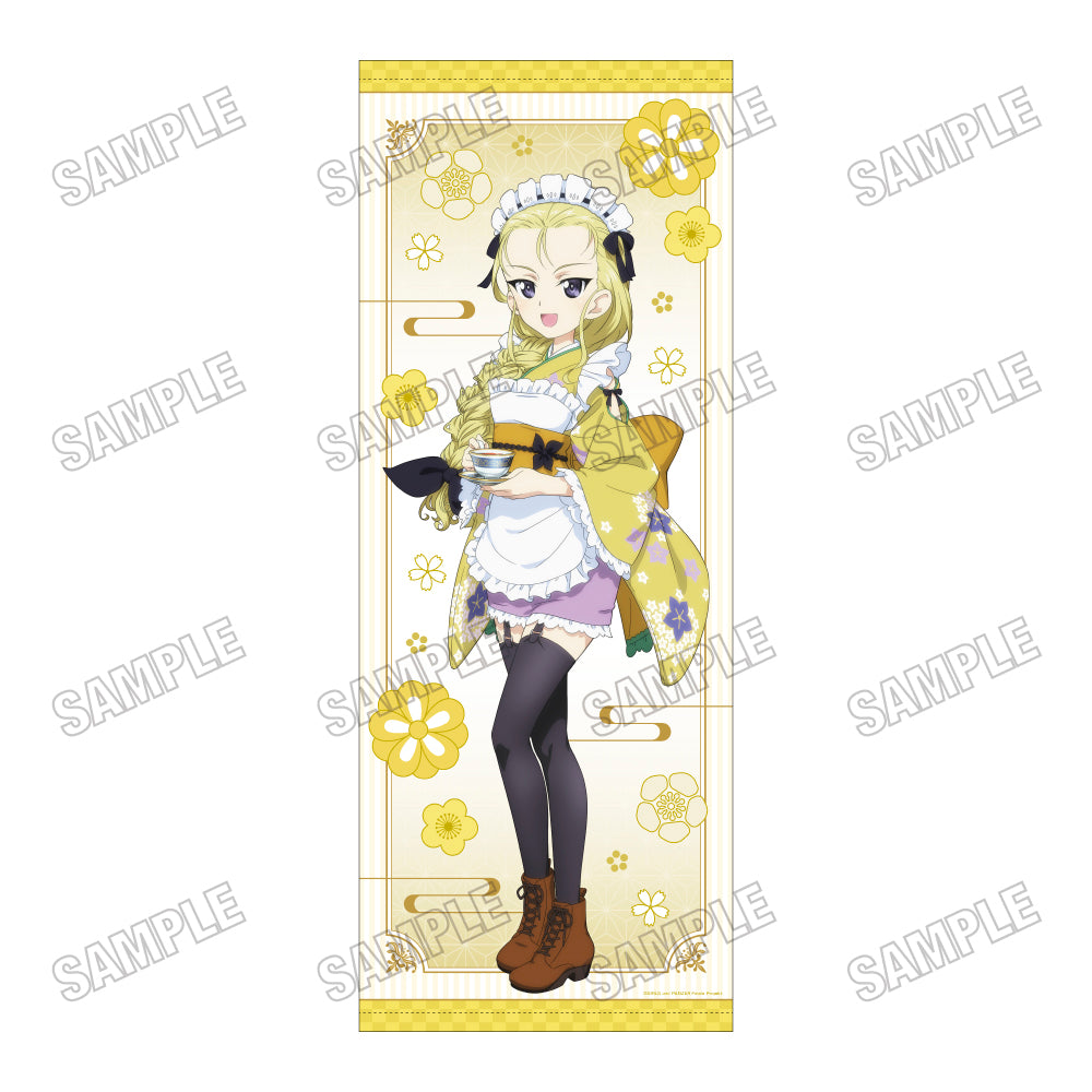 『ガールズ&パンツァー 最終章』描き下ろし等身大タペストリー【和風メイドver.】5アッサム