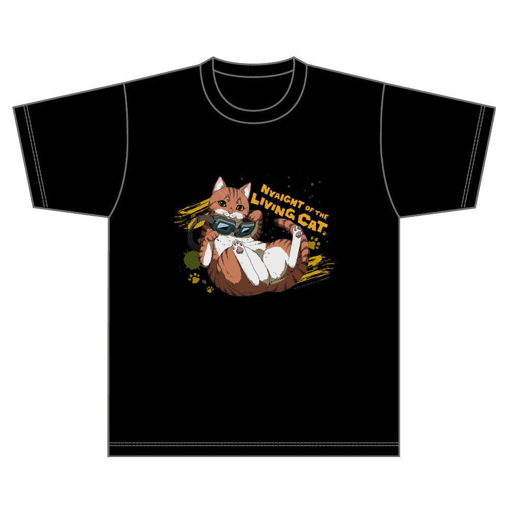 『ニャイト・オブ・ザ・リビングキャット』Tシャツ Lサイズ