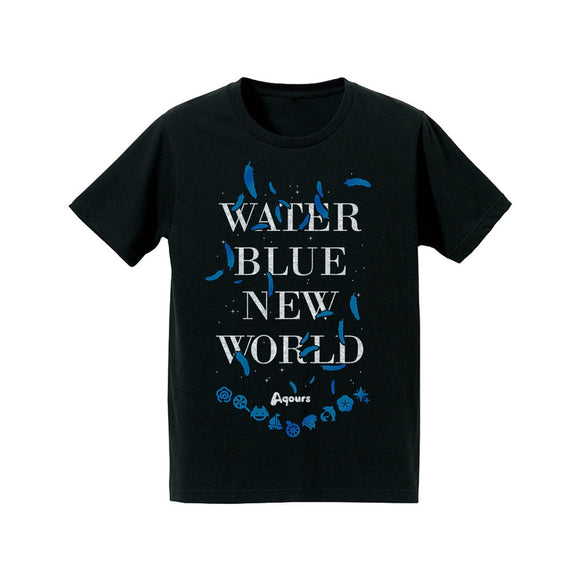 『ラブライブ!サンシャイン!!』箔プリントTシャツ(WATER BLUE NEW WORLD)メンズ【202406再販】