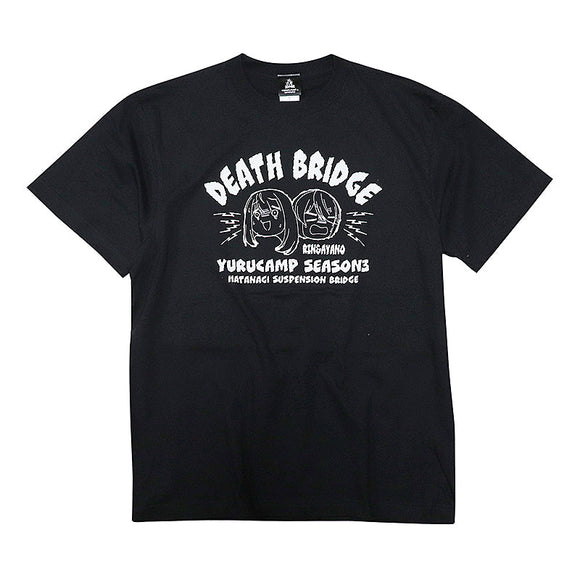 『ゆるキャン△ SEASON3』デスブリッジ Tシャツ ブラック XLサイズ